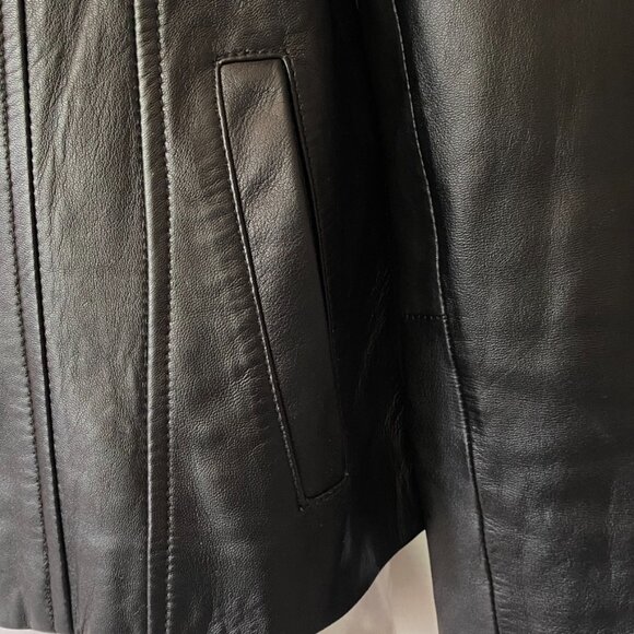 Steilmann Leather Bomber Jacket | Excellent Condition | Women's Outerwear - Picture 6 of 15